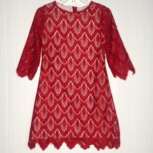 RARE EDITION Girls Foral overlay lace dress. Item# 0100